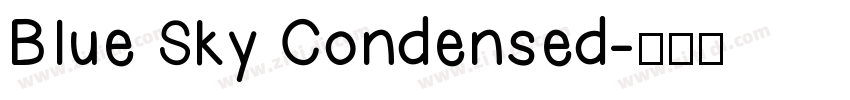 Blue Sky Condensed字体转换